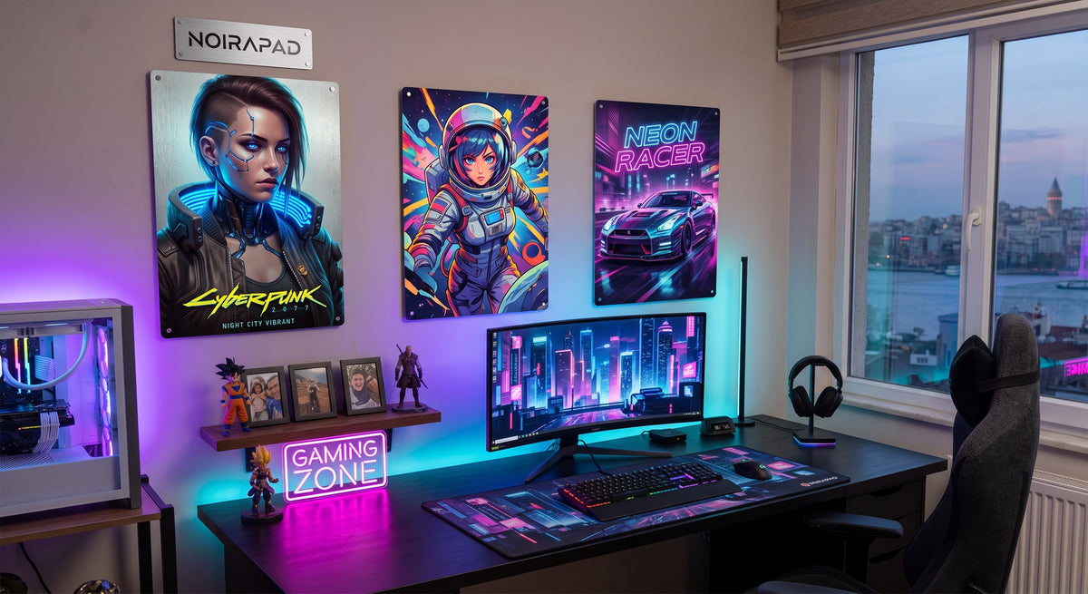 Klasik Tabloları Unutun: Metal Posterler Oyun ve Çalışma Odalarını Nasıl Dönüştürüyor?