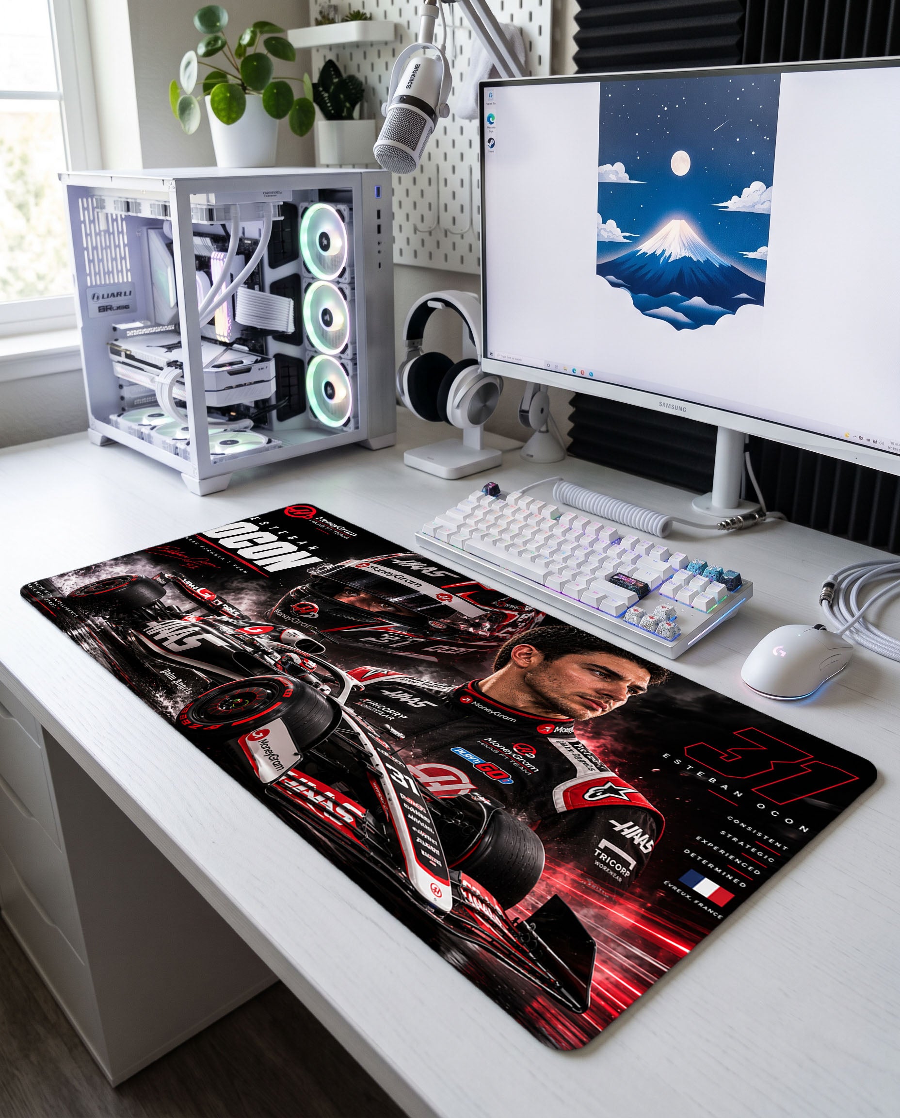Evreux'nun Savaşçısı: Esteban Ocon Haas F1 Mouse Pad