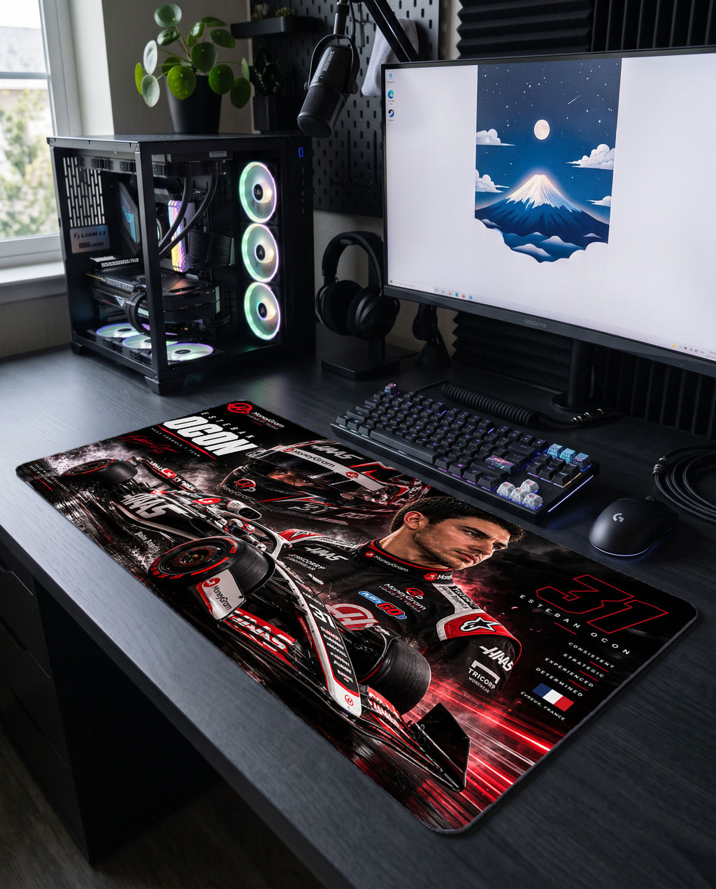 Evreux'nun Savaşçısı: Esteban Ocon Haas F1 Mouse Pad