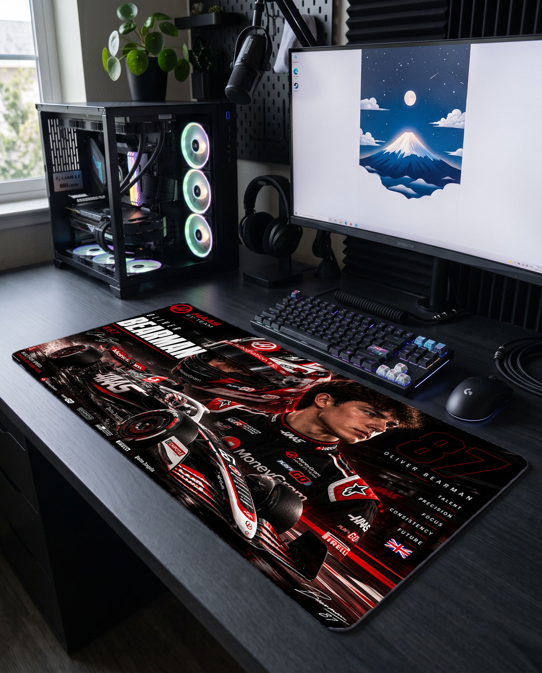 İngiliz Yıldız: Oliver Bearman Haas F1 Mouse Pad