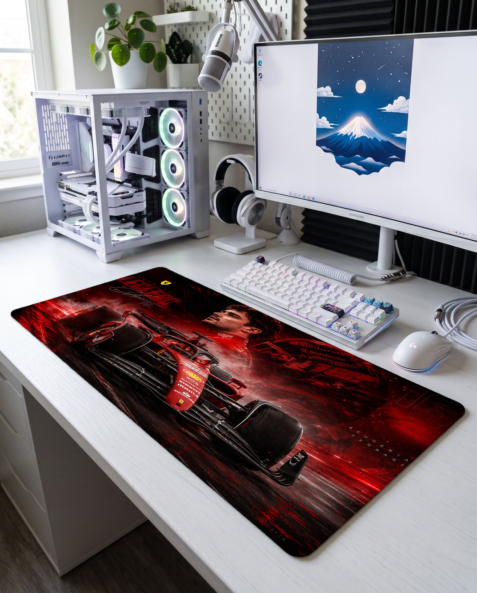 Kızıl Şimşek: Charles Leclerc Scuderia Ferrari Mouse Pad