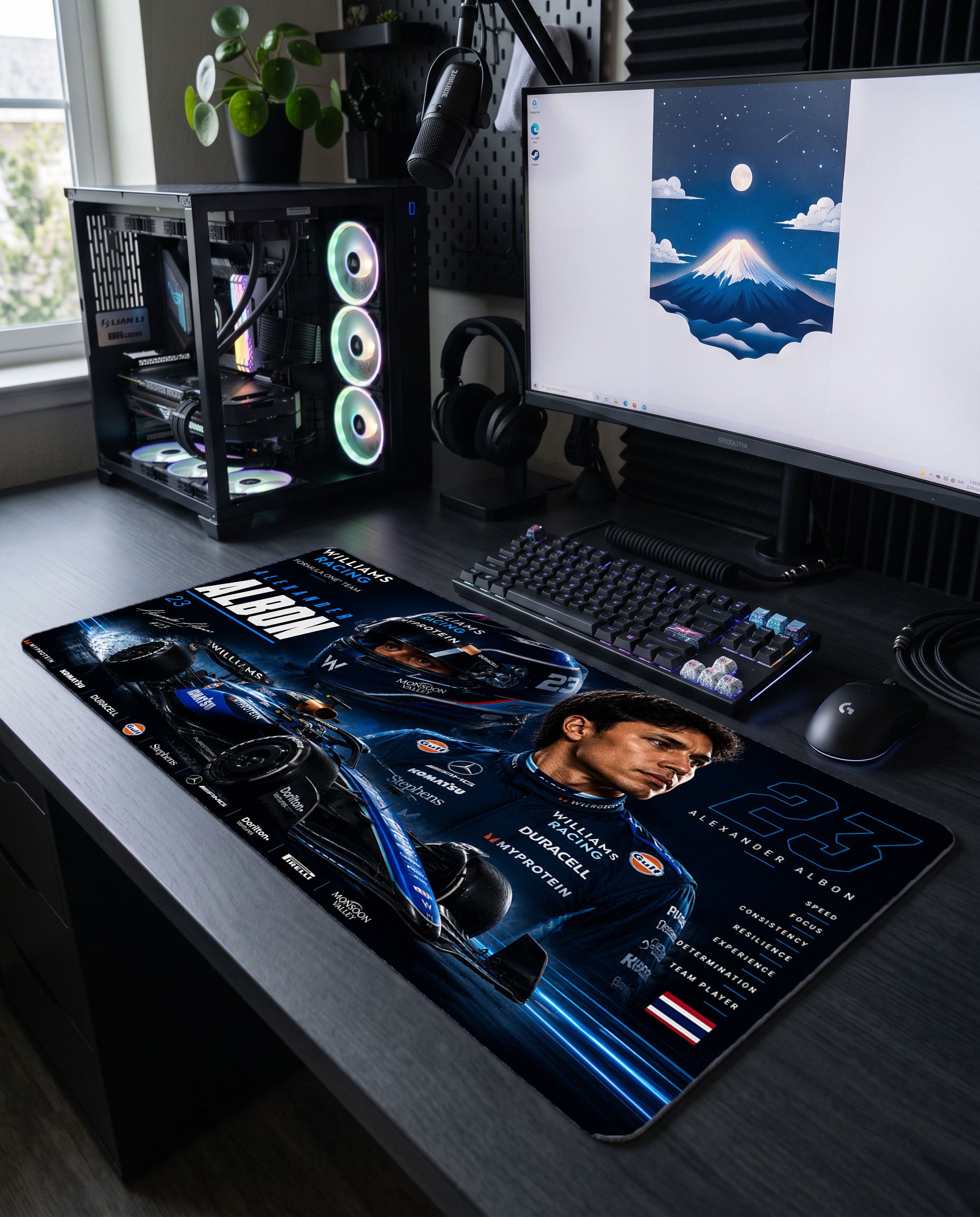 Tayland'ın Aslanı: Alexander Albon Williams Racing Mouse Pad