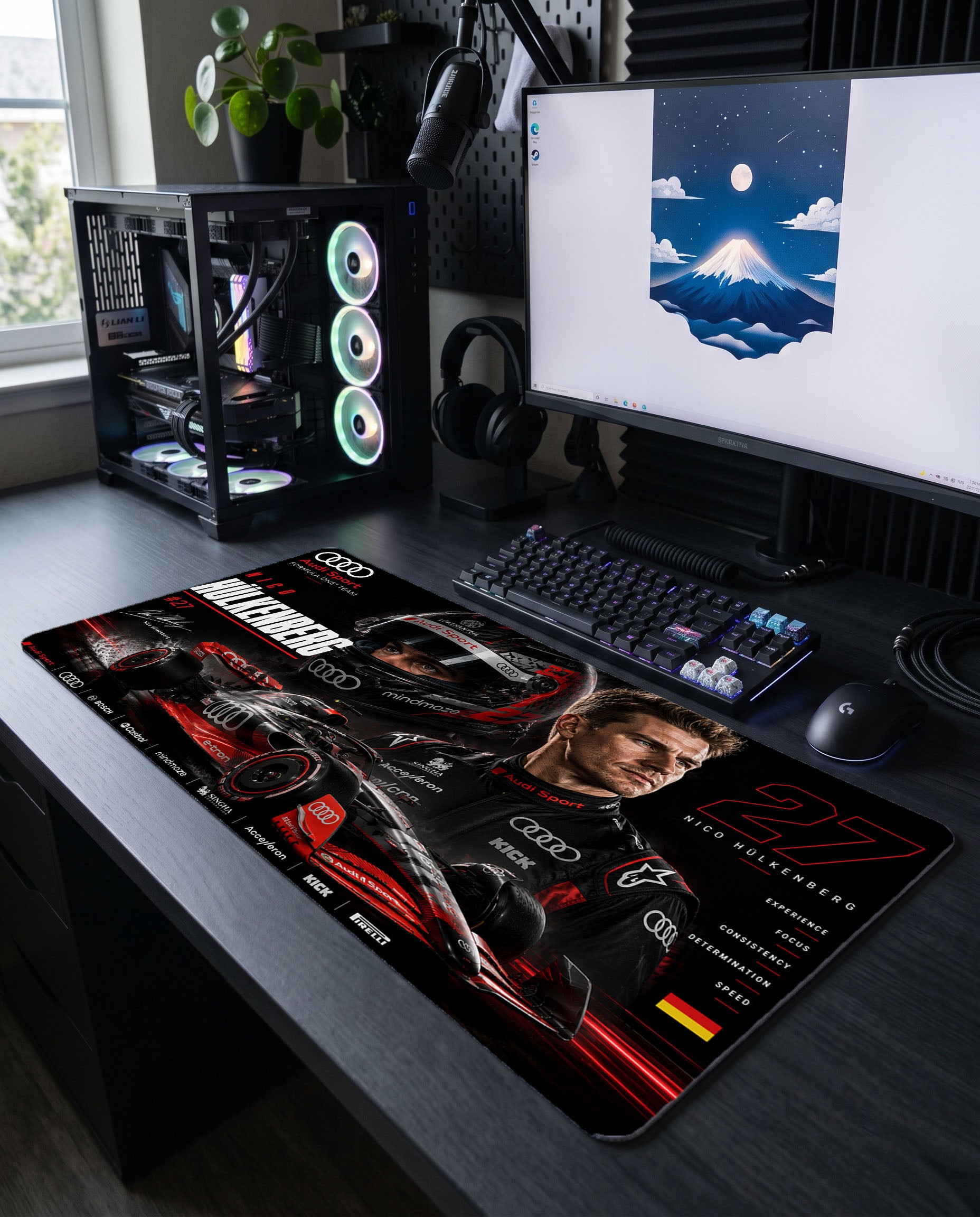 Alman Çeliği: Nico Hülkenberg Audi Sport F1 Mouse Pad