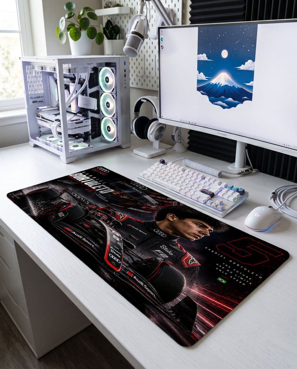 Geleceğin Hızı: Gabriel Bortoleto Audi Sport Mouse Pad