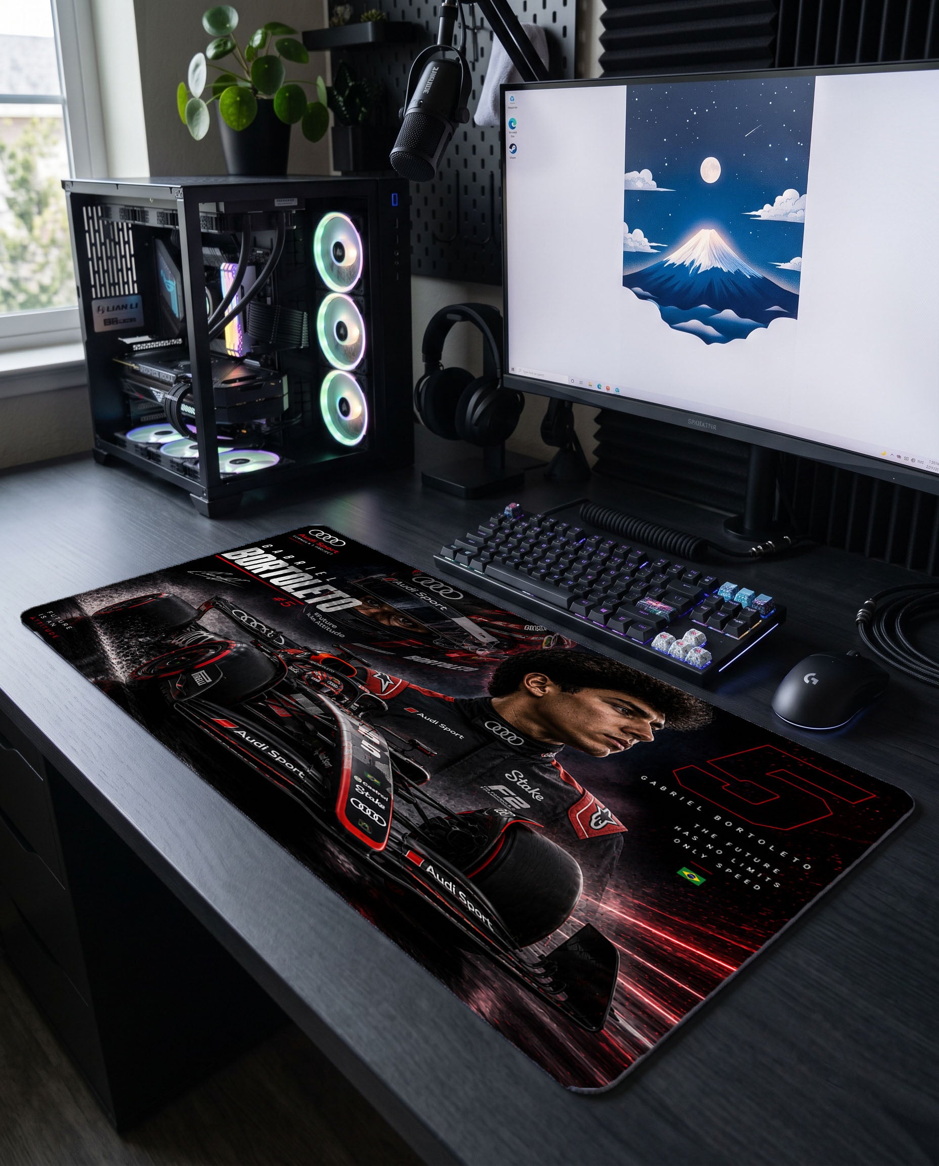 Geleceğin Hızı: Gabriel Bortoleto Audi Sport Mouse Pad