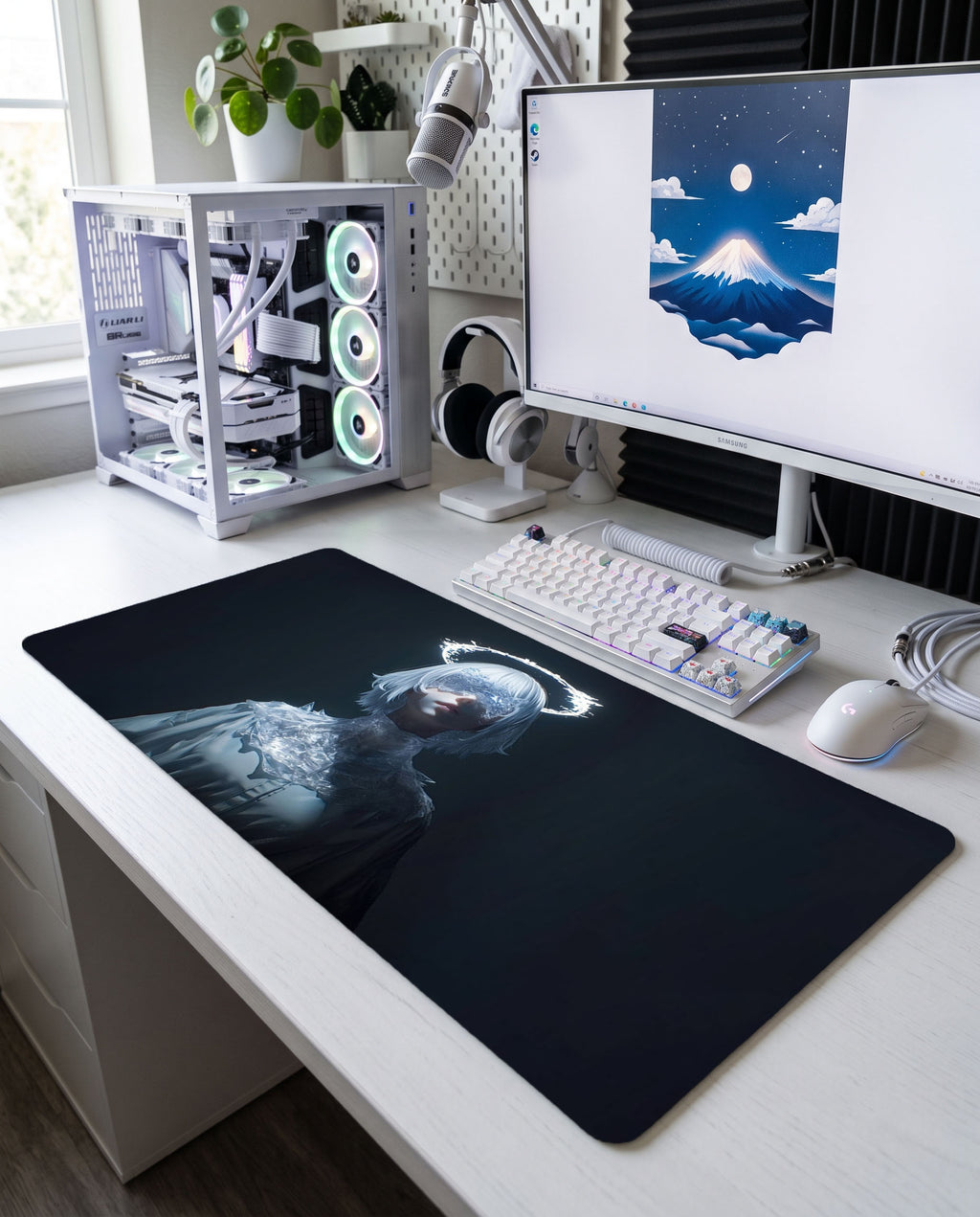 "Frost Halo" Astral Cyber / Dark Fantasy XXL Gaming Mousepad