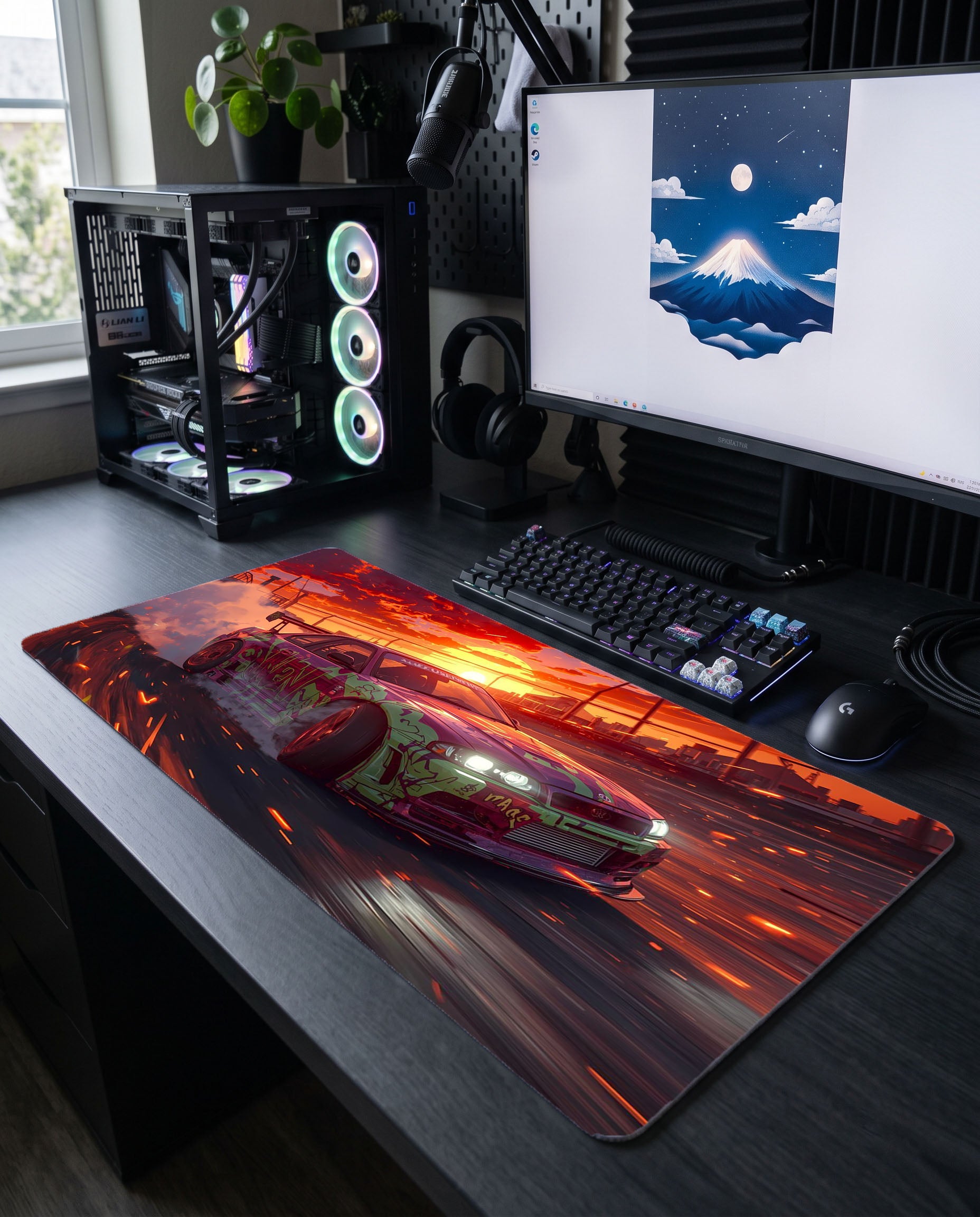 Gece Yarısı Fırtınası: Graffiti Mouse Pad