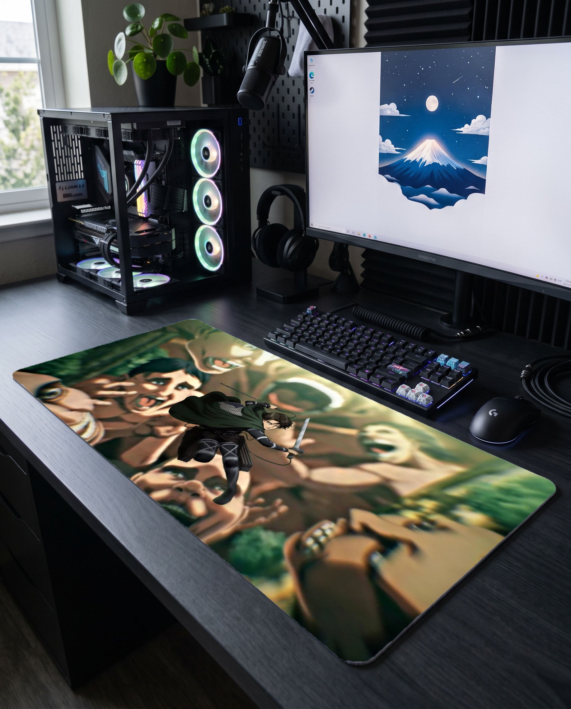 Tek Başına Ordu: Levi Ackerman Mouse Pad