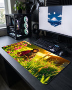 Su Sütunu'nun Huzuru: Giyu Tomioka Çiçek Tarlası Mouse Pad