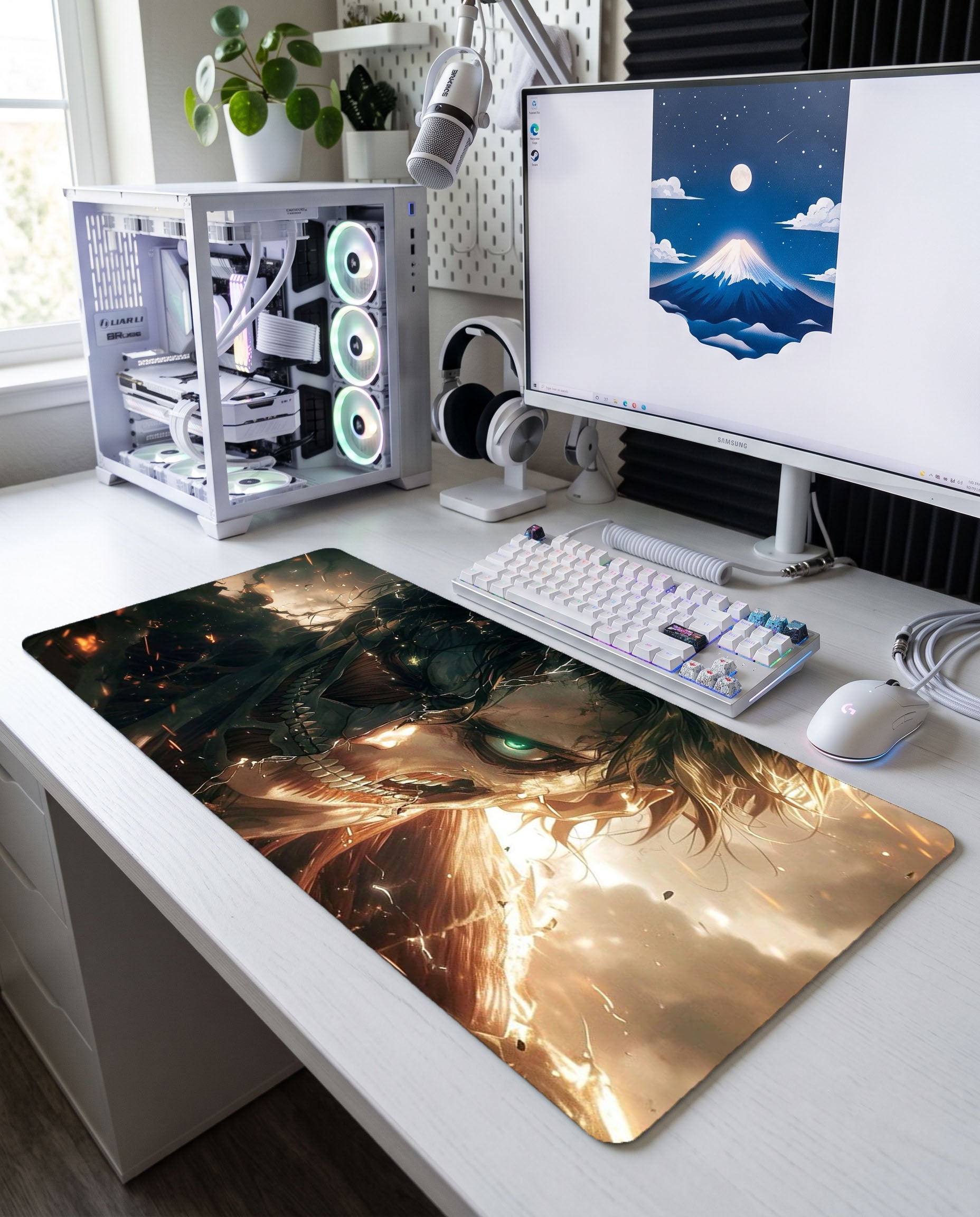 Özgürlüğün Ateşi: Eren Yeager Mouse Pad