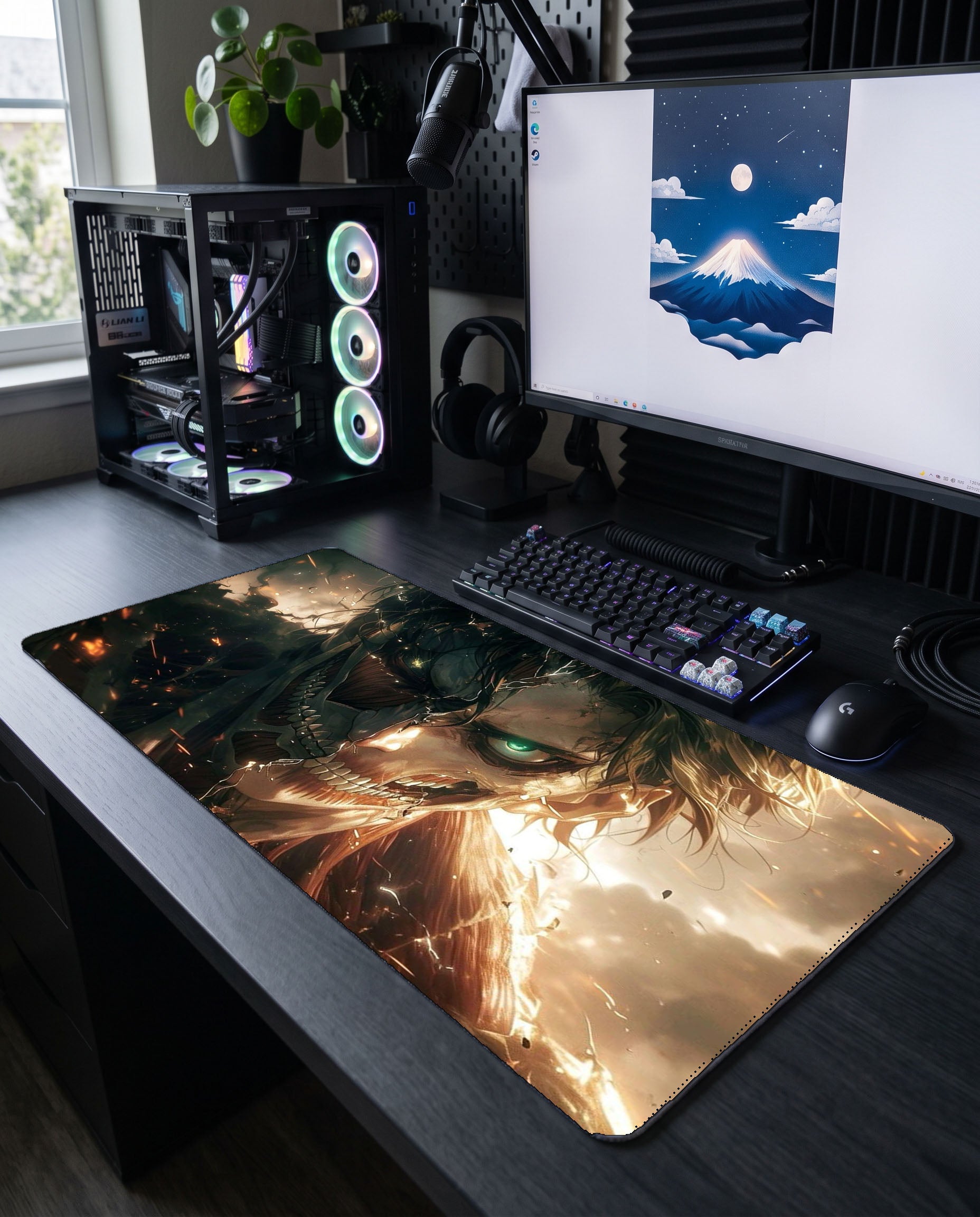 Özgürlüğün Ateşi: Eren Yeager Mouse Pad