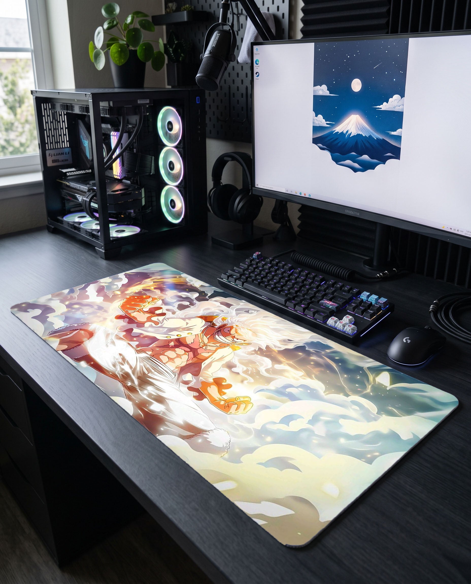 Güneş Tanrısı'nın Doğuşu: Luffy Nika Transformasyonu Mouse Pad