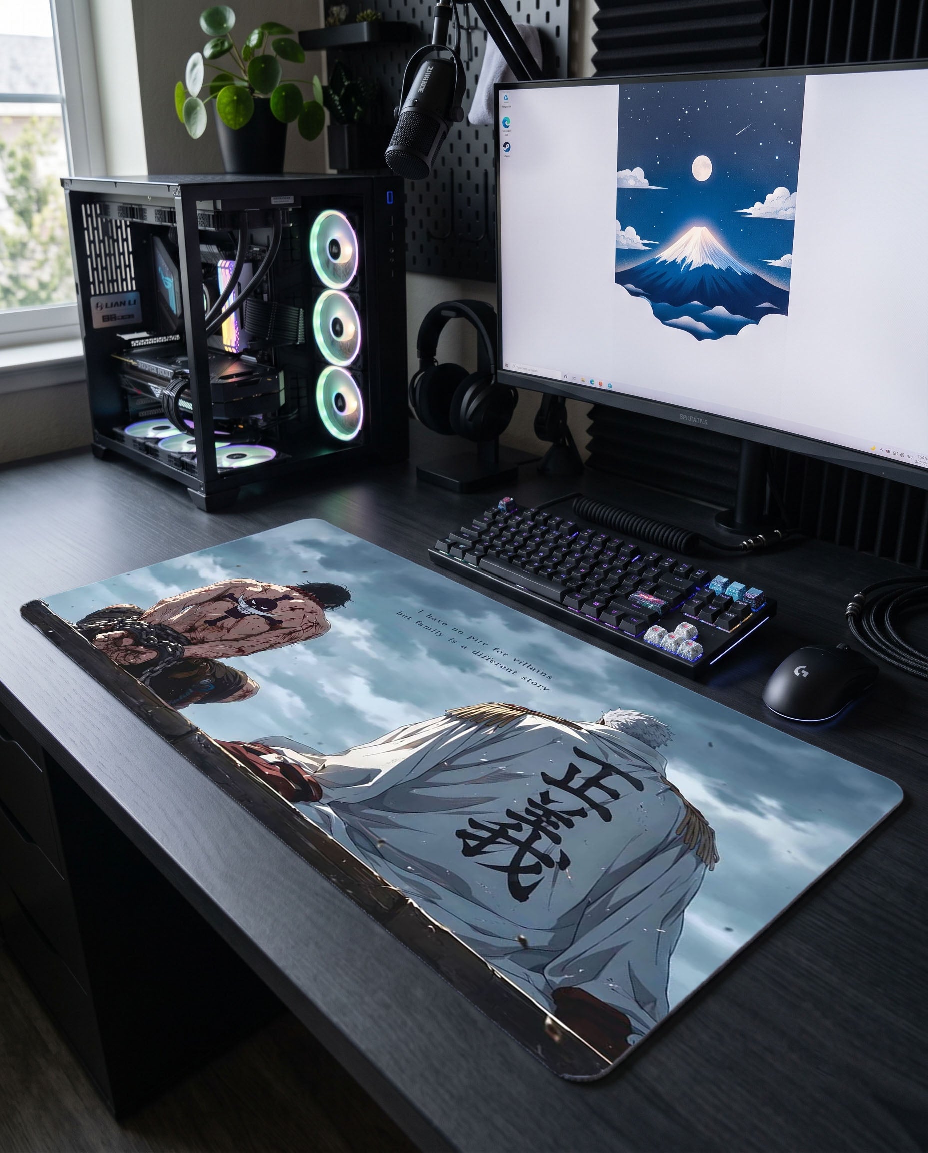 Aile Bağı: Luffy & Whitebeard Mouse Pad