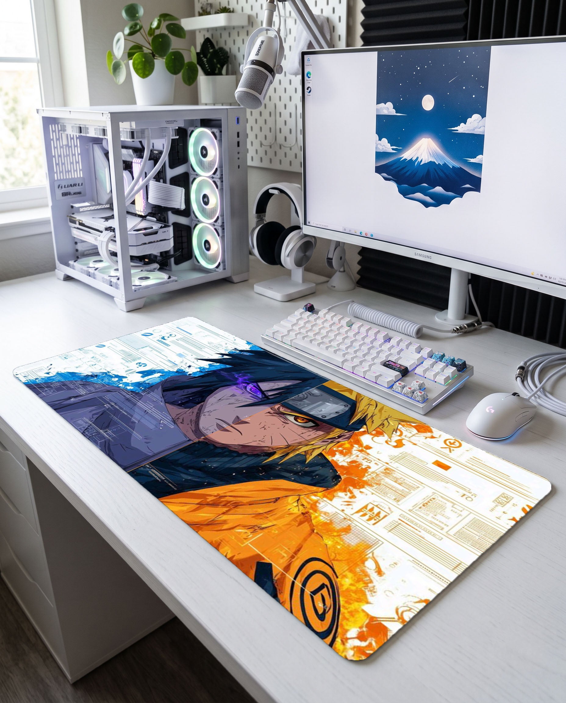 Rakip ve Dost: Naruto & Sasuke Mouse Pad