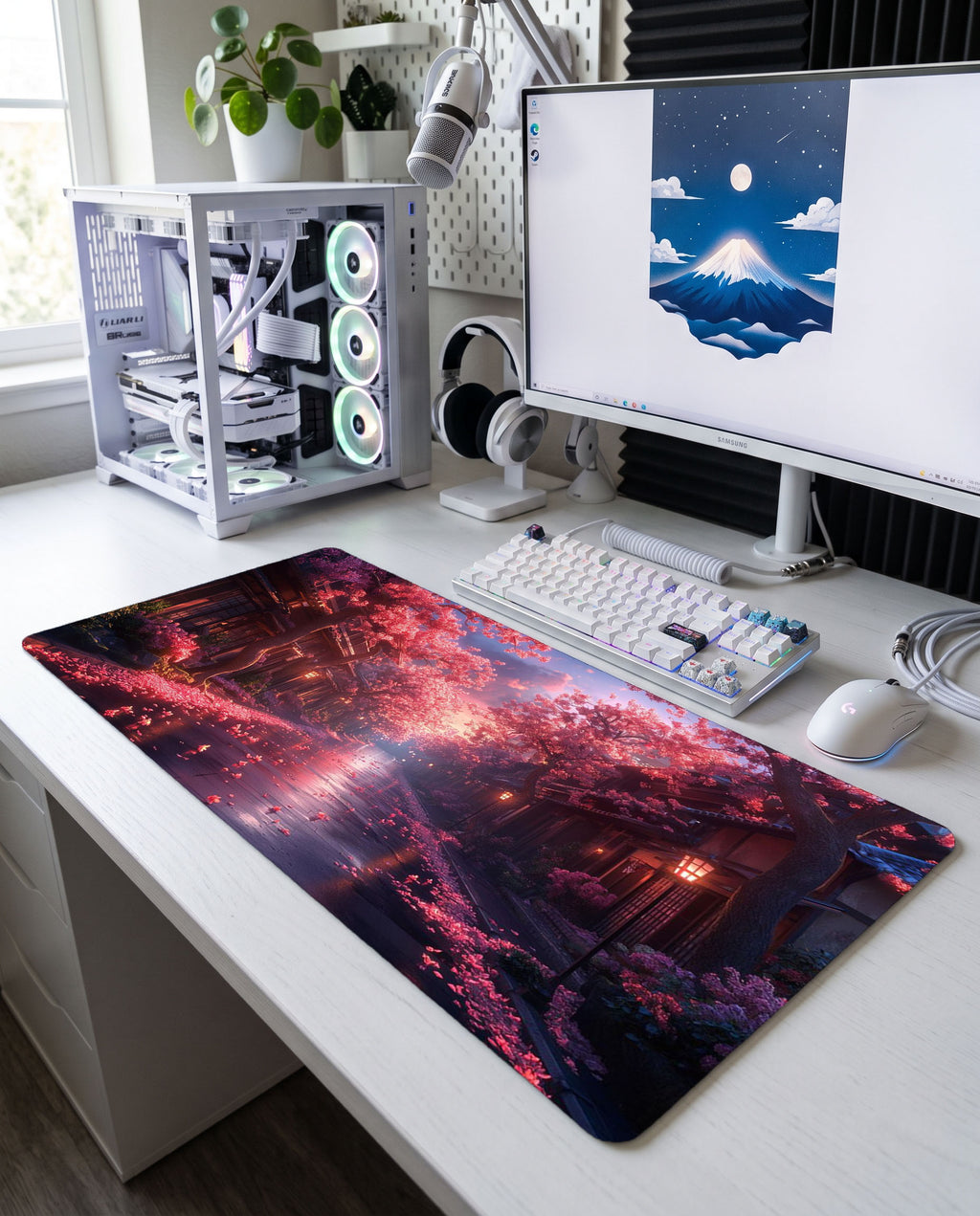 Gece Yarısı Sakura: Köy Gecesi Mouse Pad