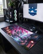 Neon Sakura: Japon Sokağı Mouse Pad