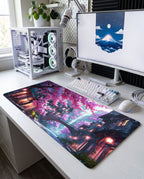 Neon Sakura: Japon Sokağı Mouse Pad
