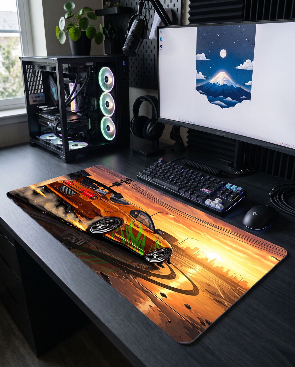 Turuncu Ejderha: Toyota Supra MK4 Mouse Pad