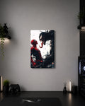 Spider-Man vs Venom Symbiote Showdown Metal Duvar Tablosu