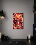 One Piece Luffy Conqueror's Haki Wanted Posters Metal Duvar Tablosu