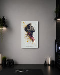 Marvel Iron Man "I Am Iron Man" Tony Stark Minimalist Metal Duvar Tablosu