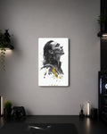 Marvel Loki "God of Mischief & Stories" Minimalist Metal Duvar Tablosu