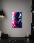 Marvel Spider-Man & Venom Symbiote Dual Face Metal Duvar Tablosu