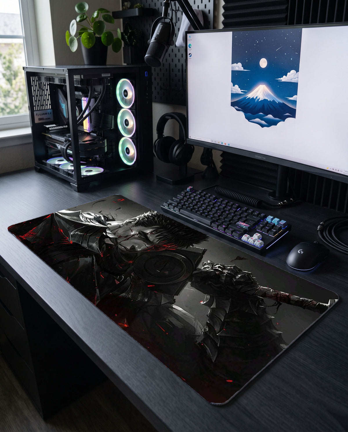Berserk Guts "The Black Swordsman & Berserker Armor" XXL Gaming Mousepad
