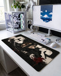 Berserk Guts "The Black Swordsman" Grunge Typographic XXL Gaming Mousepad